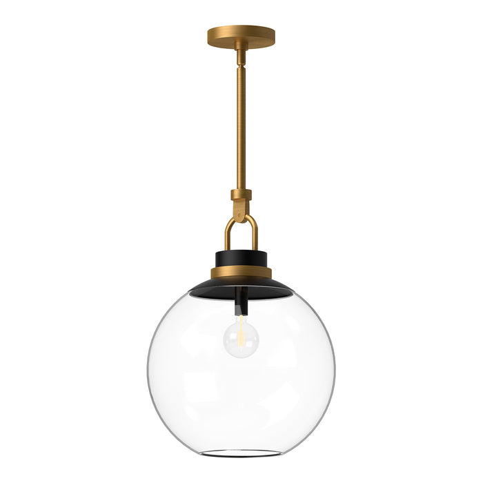 Alora - PD520516AGCL - One Light Pendant - Copperfield - Aged Gold/Clear Glass