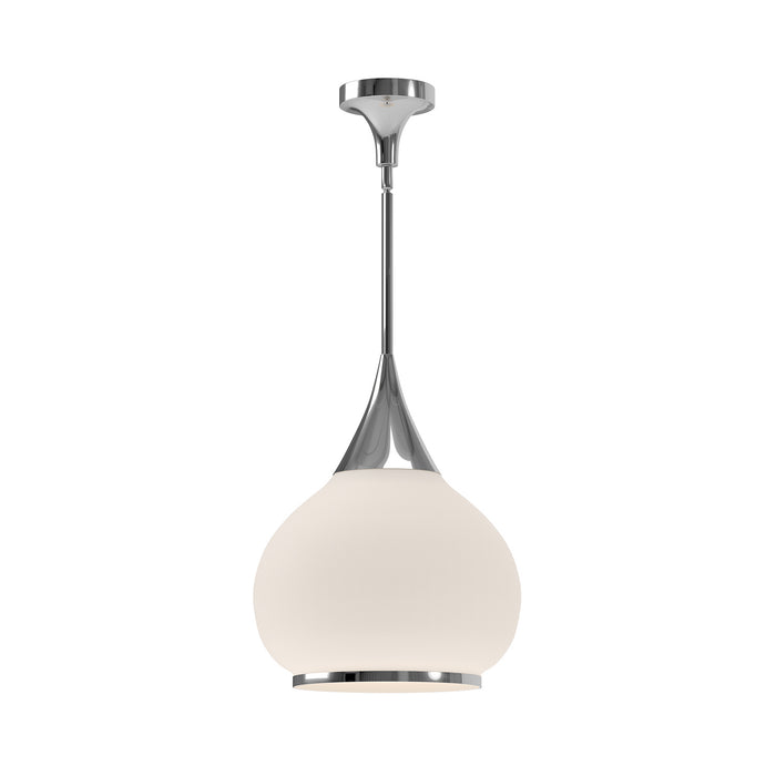 Alora - PD524214CHOP - One Light Pendant - Hazel - Chrome/Opal Matte Glass