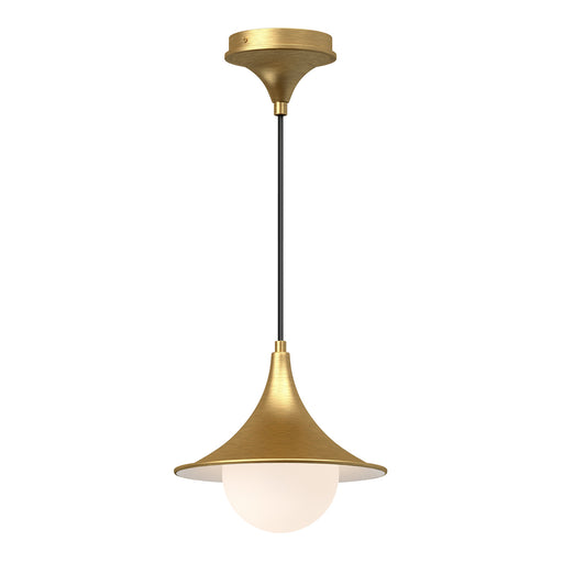 Alora - PD525009BGOP - One Light Pendant - Fuji - Brushed Gold/Opal Matte Glass