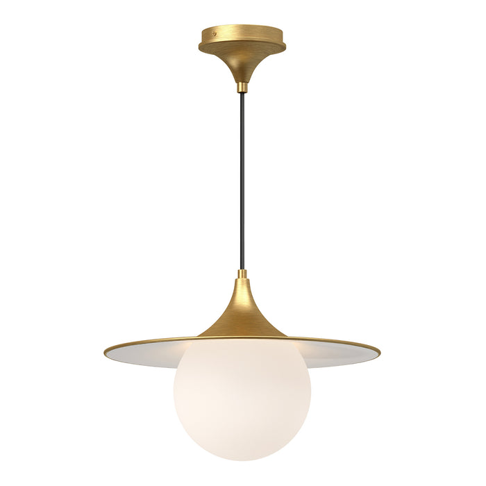 Alora - PD525216BGOP - One Light Pendant - Fuji - Brushed Gold/Opal Matte Glass