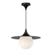 Alora - PD525216MBOP - One Light Pendant - Fuji - Matte Black/Opal Matte Glass