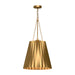 Alora - PD528116AG - One Light Pendant - Plisse - Aged Gold