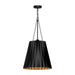 Alora - PD528116MB - One Light Pendant - Plisse - Matte Black