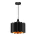 Alora - PD528412MB - One Light Pendant - Plisse - Matte Black