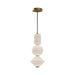 Alora - PD530341AGOP - LED Pendant - Bijou - Aged Gold/Opal Matte Glass