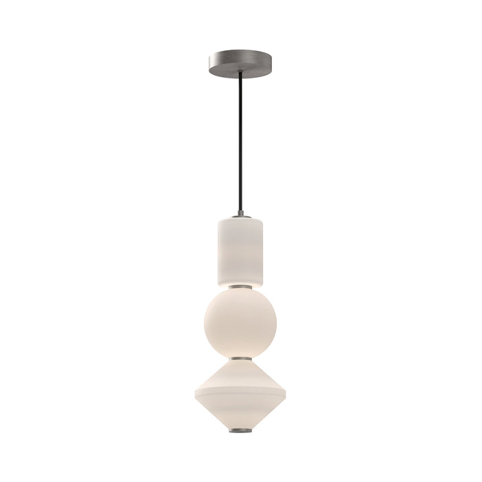 Alora - PD530341BNOP - LED Pendant - Bijou - Brushed Nickel/Opal Matte Glass