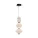 Alora - PD530341MBOP - LED Pendant - Bijou - Matte Black/Opal Matte Glass