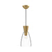 Alora - PD534007BGCL - One Light Pendant - Arlo - Brushed Gold/Clear Glass