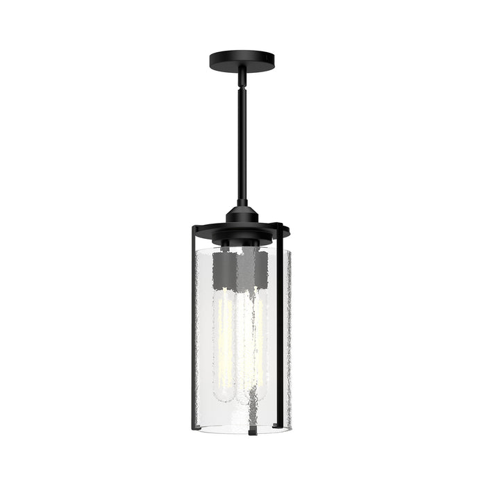 Alora - PD536107MBWC - Three Light Pendant - Belmont - Clear Water Glass/Matte Black