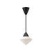 Alora - PD537508MBOP - One Light Pendant - Nora - Matte Black/Opal Matte Glass