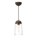 Alora - PD542207AGWT - One Light Pendant - Emil - Aged Gold/Walnut