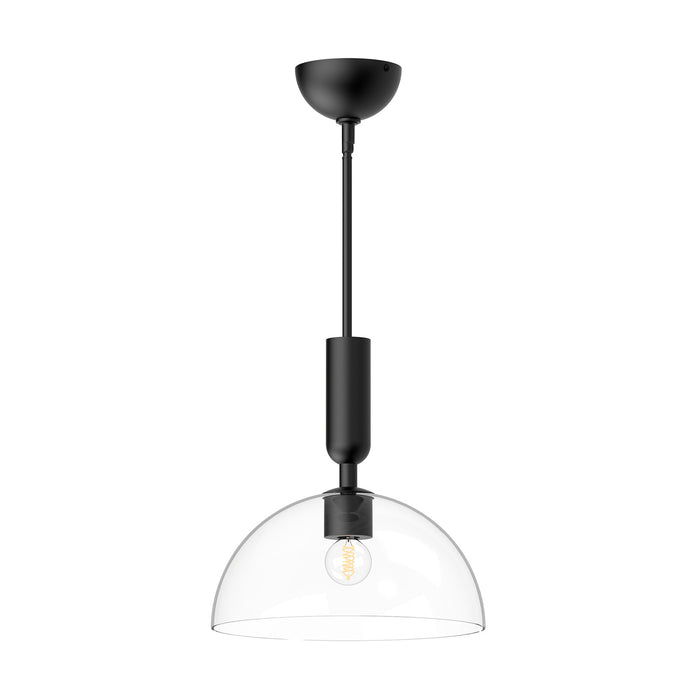 Alora - PD563012MBCL - One Light Pendant - Jude - Clear Glass/Matte Black