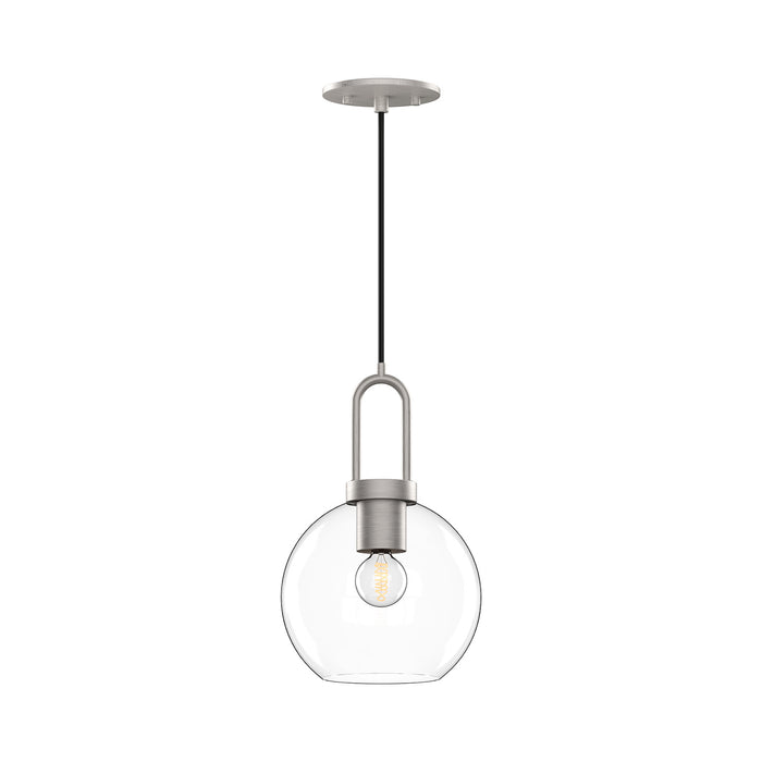 Alora - PD601608BNCL - One Light Pendant - Soji - Brushed Nickel/Clear Glass