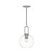 Alora - PD601608BNCL - One Light Pendant - Soji - Brushed Nickel/Clear Glass