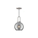 Alora - PD601608BNSM - One Light Pendant - Soji - Brushed Nickel/Smoked Solid Glass