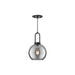 Alora - PD601608MBSM - One Light Pendant - Soji - Matte Black/Smoked Solid Glass