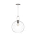 Alora - PD601710BNCL - One Light Pendant - Soji - Brushed Nickel/Clear Glass