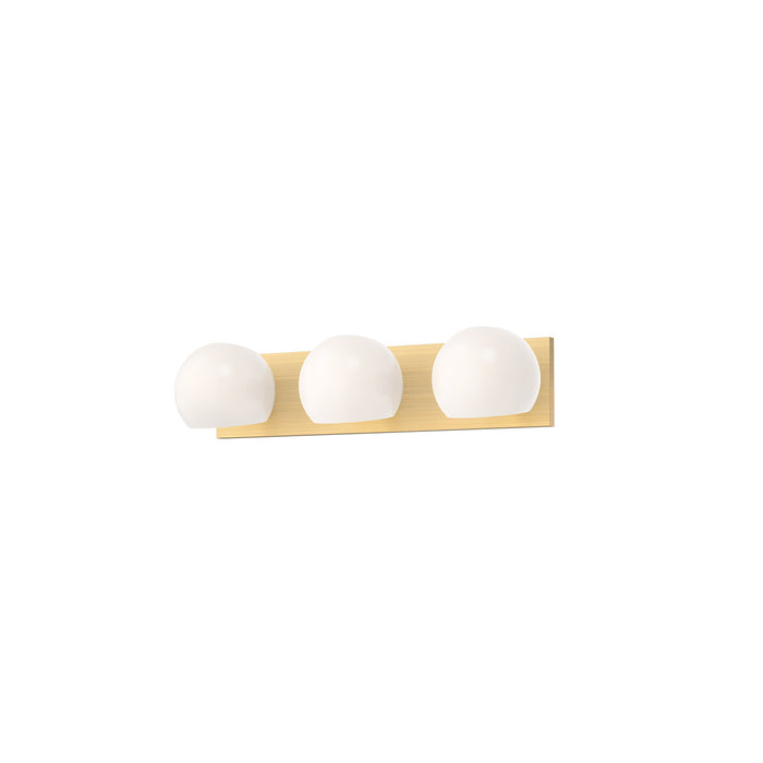 Alora - VL548322BGOP - Three Light Bathroom Fixtures - Willow - Brushed Gold/Opal Matte Glass