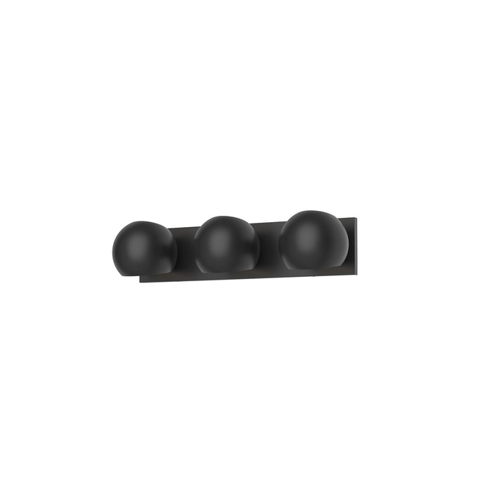 Alora - VL648322MB - Three Light Bathroom Fixtures - Willow - Matte Black