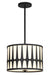 Crystorama - ROY-803-BK - Three Light Pendant - Royston - Black