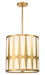 Crystorama - ROY-805-GA - Four Light Pendant - Royston - Antique Gold