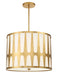 Crystorama - ROY-809-GA - Five Light Pendant - Royston - Antique Gold