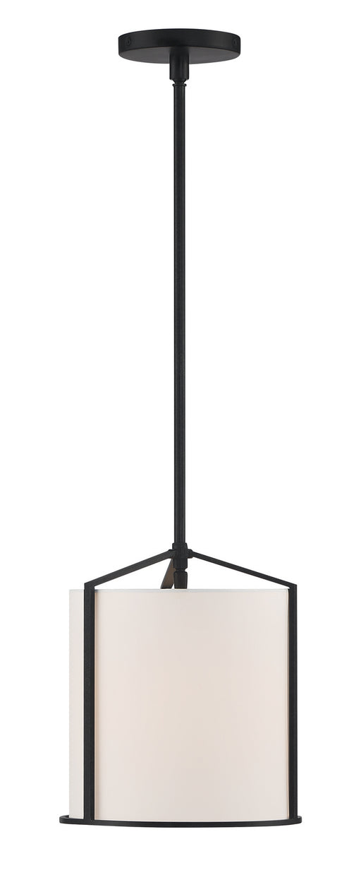 Crystorama - CAR-9201-BK - One Light Pendant - Carlyn - Black