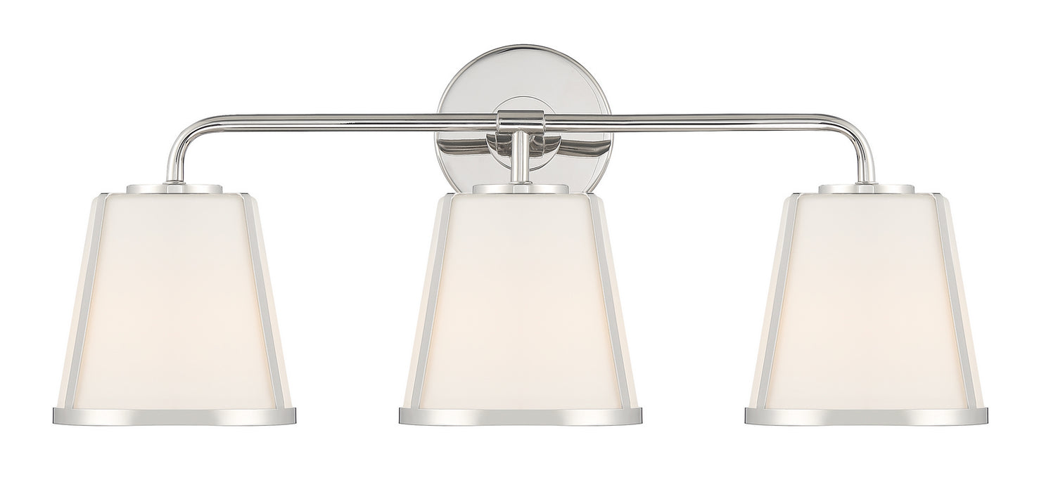 Crystorama - FUL-913-PN - Three Light Bath - Fulton - Polished Nickel