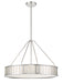 Crystorama - KEN-8306-PN - Six Light Pendant - Kendal - Polished Nickel