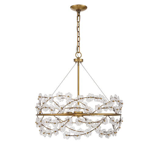 Savoy House - 1-1727-5-322 - Five Light Chandelier - Camille - Warm Brass