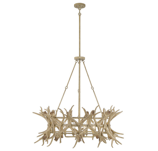 Savoy House - 1-1760-8-198 - Eight Light Chandelier - Daniels - Natural Antler