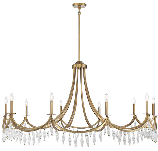 Savoy House - 1-1805-10-322 - Ten Light Chandelier - Kameron - Warm Brass