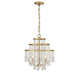 Savoy House - 1-1865-3-322 - Three Light Mini Chandelier - Luna - Warm Brass