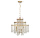 Savoy House - 1-1866-4-322 - Four Light Chandelier - Luna - Warm Brass