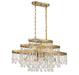 Savoy House - 1-1867-10-322 - Ten Light Chandelier - Luna - Warm Brass