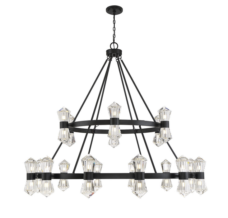 Savoy House - 1-1938-36-89 - LED Chandelier - Dryden - Matte Black