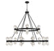 Savoy House - 1-1938-36-89 - LED Chandelier - Dryden - Matte Black