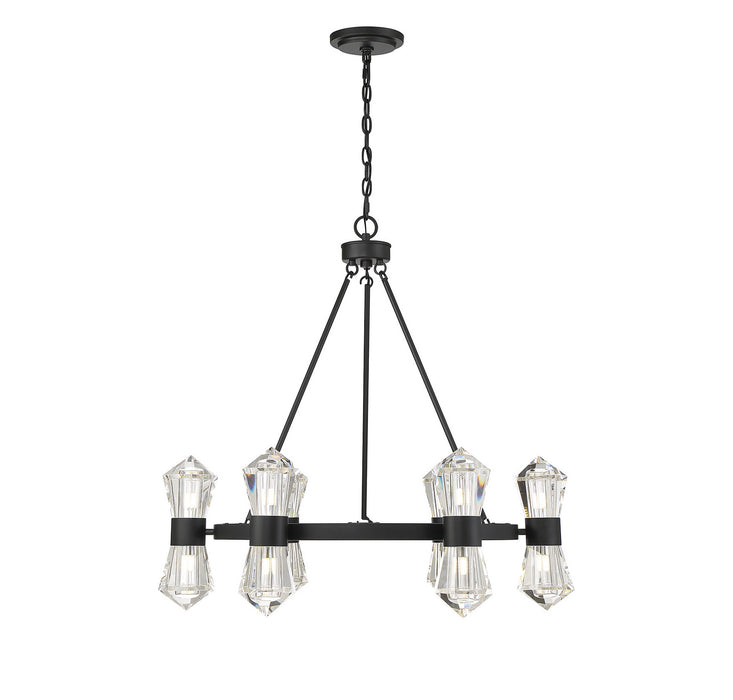 Savoy House - 1-1939-12-89 - LED Chandelier - Dryden - Matte Black