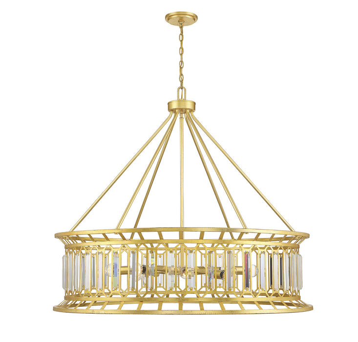 Savoy House - 1-1946-10-260 - Ten Light Chandelier - Daintree - True Gold