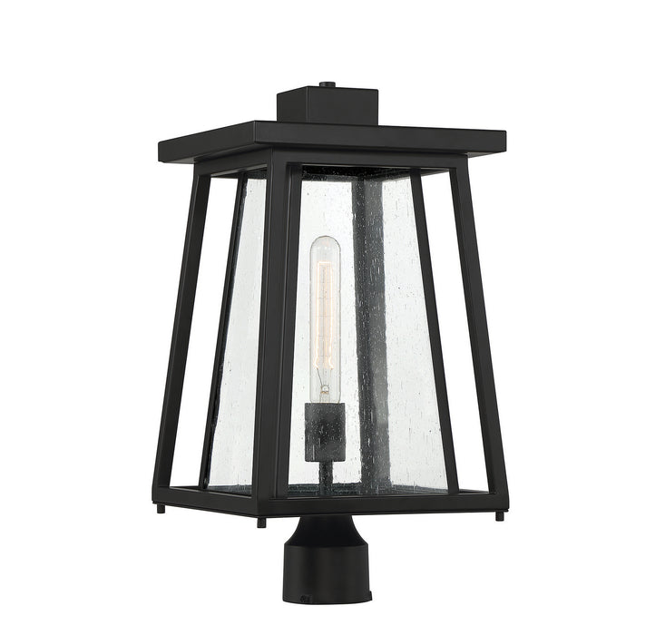 Savoy House - 5-2024-BK - One Light Outdoor Post Lantern - Denver - Matte Black