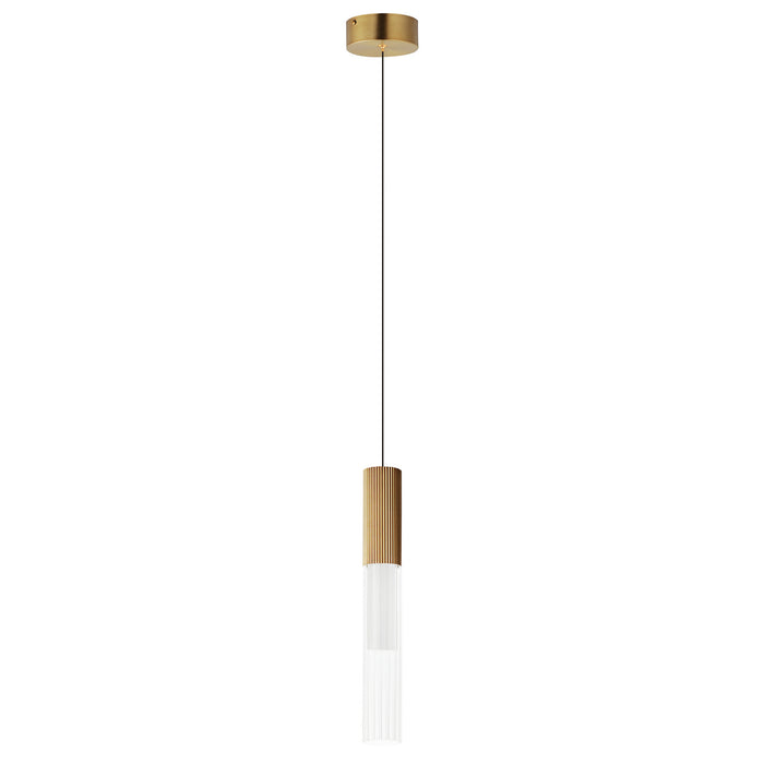 ET2 - E11011-144GLD - LED Pendant - Reeds - Gold