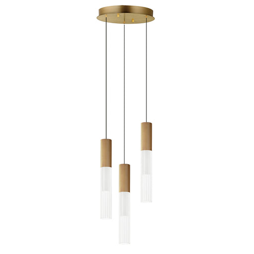 ET2 - E11013-144GLD - LED Pendant - Reeds - Gold