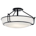 Kichler - 44086BK - Four Light Semi Flush Mount - Alkire - Black