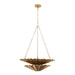 Arteriors - 42040 - Nine Light Chandelier - Katya - Vintage Brass