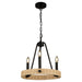 Artcraft - AC11713BK - Three Light Chandelier - Perris - Black