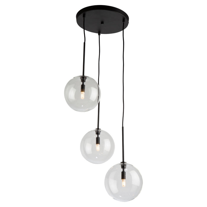 Artcraft - SC13193BK - Three Light Pendant - Pinpoint - Black