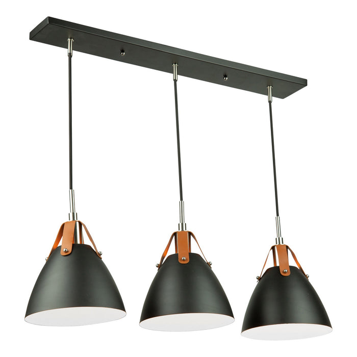 Artcraft - SC13324BK - Three Light Island Pendant - Tote - Black