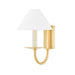 Mitzi - H464101-AGB - One Light Wall Sconce - Lenore - Aged Brass