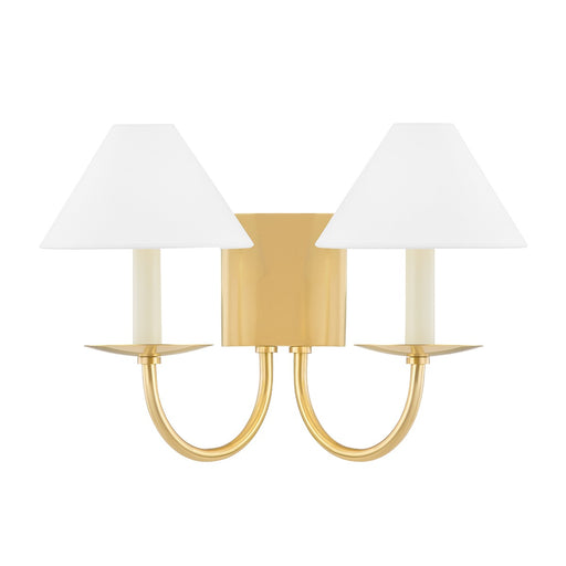 Mitzi - H464102-AGB - Two Light Wall Sconce - Lenore - Aged Brass