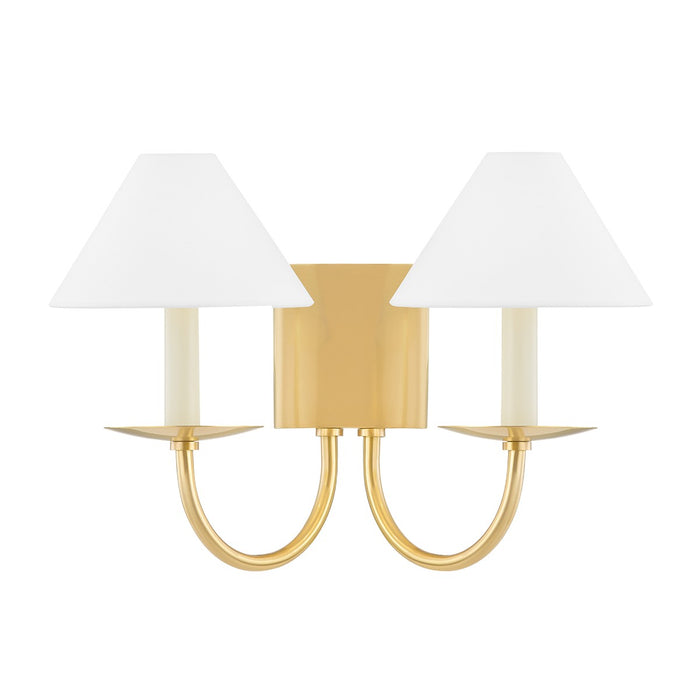 Mitzi - H464102-AGB - Two Light Wall Sconce - Lenore - Aged Brass